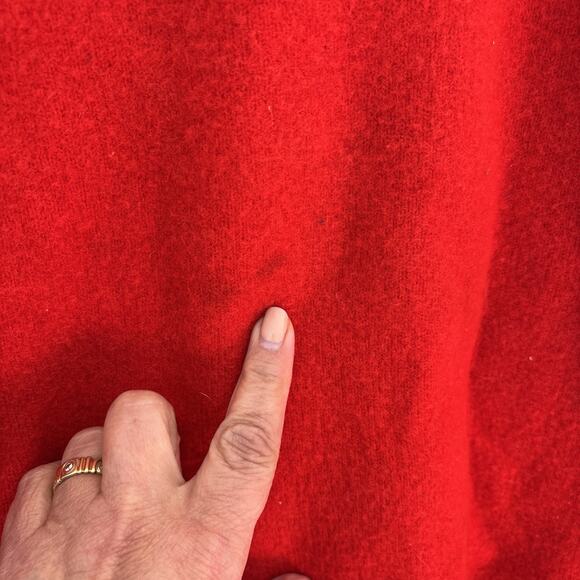 Vintage Mackinnon of Scotland Wool Sweater Mens L Red Arqyle Preppy Old Money - Picture 7 of 7